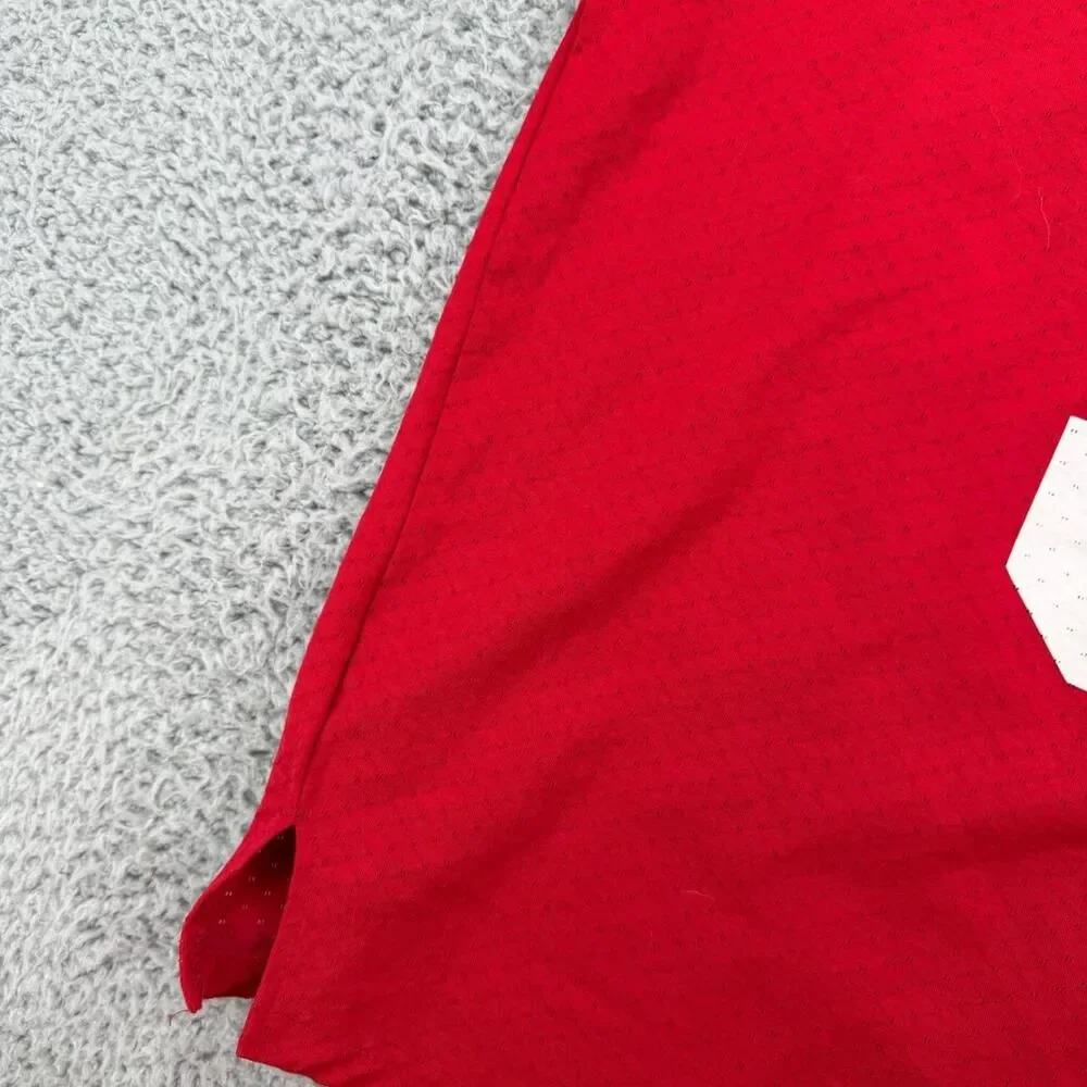 Adidas Red and White Shirt
